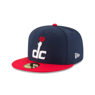 Blue Washington Wizards Hat - New Era NBA 2Tone 59FIFTY Fitted Caps USA9185407